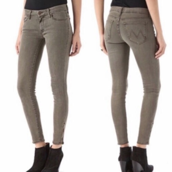 Mother "The Looker pop!" Brown Low Rise Skinny Jeans in Dye-Clay - size 28 - Picture 1 of 3
